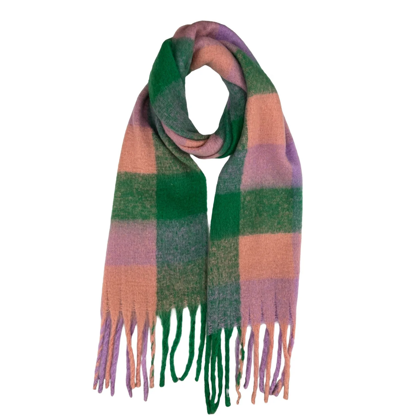 Fluffy Checked Wool Blend - Click for more colour ways